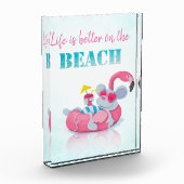 かわいいマウススタイリッシュビーチ フォトブロック (左)