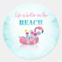 かわいいマウススタイリッシュビーチ