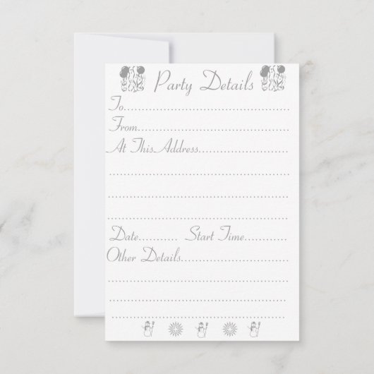 かわいいマウスベリー雪のシーン野生動物のクリスマス 招待状 (裏面)