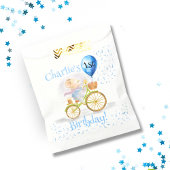 かわいいマウス動物自転車ボーイ1歳パーティー フェイバーバッグ