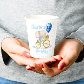 かわいいマウス動物自転車ボーイ1歳パーティー 紙コップ