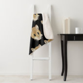 かわいいマウス好奇心おもしろい動物の水のカラーアート シェルパブランケット (インサイチュ)