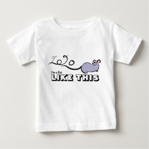かわいいマウス漫画の月ラット新年2020ベビー1 ベビーTシャツ