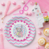 かわいいマウス4th誕生日紙プレート ペーパープレート (パーティー)