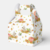 かわいいマウス、カボチャと秋カラフルパターン フェイバーボックス (裏面サイド)