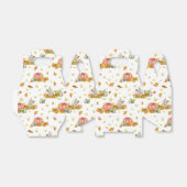 かわいいマウス、カボチャと秋カラフルパターン フェイバーボックス (折り畳みなし)