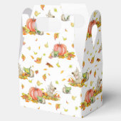 かわいいマウス、カボチャと秋カラフルパターン フェイバーボックス (オープン)