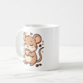 かわいいマウス コーヒーマグ ギフト コーヒーマグカップ (正面左)