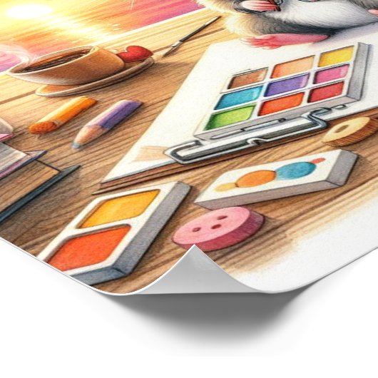 かわいいマウス ポスター (角)