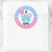 かわいいマウス ラウンドシール (バッグ)