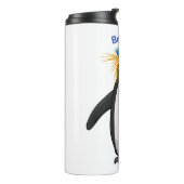 かわいいマカロニペンギン漫画イラストレーション タンブラー (回転左)