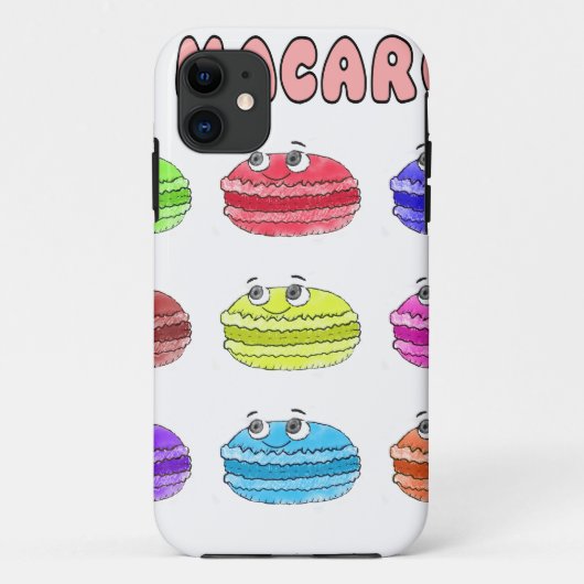 かわいいマカロンのキャラクター Case-Mate iPhoneケース (裏面)