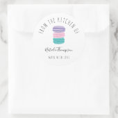 かわいいマカロンザキッチンオブザキッチン自家製ベーキング ラウンドシール (バッグ)