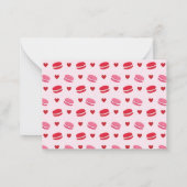 かわいいマカロンバレンタインデー教室 ノートカード (裏面)