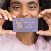 かわいいマカロンベーカリーケーキ&スイーツ 名刺