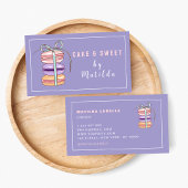 かわいいマカロンベーカリーケーキ&スイーツ 名刺