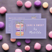かわいいマカロンベーカリーケーキ&スイーツ 名刺