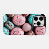 かわいいマカロン モノグラム iPhoneケース (裏面横)