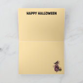 かわいいマクベスの猫のハロウィンカード シーズンカード (内部)