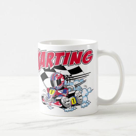 かわいいマグはKartの行きます コーヒーマグカップ (右)