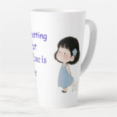 かわいいマグカップ カフェラテマグ (右アングル)