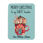 かわいいマグネットと甘い先生メリークリスマス マグネット (縦)