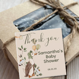 かわいいマザーグースデイジー赤ちゃんシャワーありがとう フェイバータグ