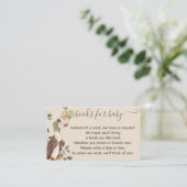 かわいいマザーグースバルーン赤ちゃんシャワー用ブック エンクロージャーカード (スタンド正面)