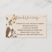 かわいいマザーグースバルーン赤ちゃんシャワー用ブック エンクロージャーカード (正面)