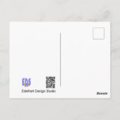 かわいいマザースワン&ベビーDIYはがき ポストカード (裏面)