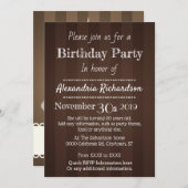 かわいいマシュマロのホットチョコレートドリンク 招待状 (正面/裏面)