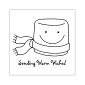 かわいいマシュマロの休日またはクリスマスゴムのスタンプ ラバースタンプ (インプリント)