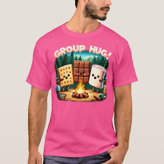 かわいいマシュマロキャンプ Tシャツ (正面)