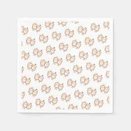 かわいいマシュマロ煙 スタンダードカクテルナプキン