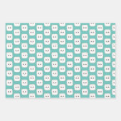 かわいいマシュマロ ラッピングペーパーシート (正面)