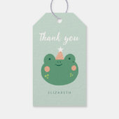 かわいいマジックカエル誕生日 ギフトタグ (裏面)