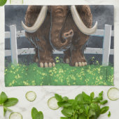 かわいいマストドン キッチンタオル (折り畳み)