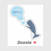 かわいいマッコウジ吹ェールの泡の漫画 シール (シート)