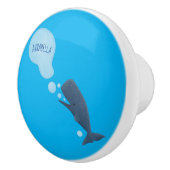 かわいいマッコウジ吹ェールの泡の漫画 セラミックノブ (右)