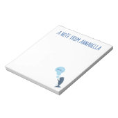 かわいいマッコウジ吹ェールの泡の漫画 ノートパッド (回転)