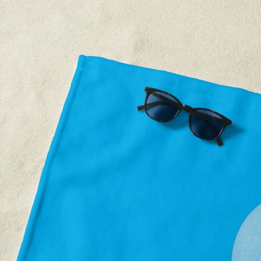 かわいいマッコウジ吹ェールの泡の漫画 ビーチタオル (インサイチュ)