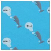 かわいいマッコウジ吹ェールの泡の漫画 ファブリック (クローズアップ)