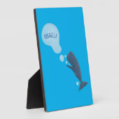 かわいいマッコウジ吹ェールの泡の漫画 フォトプラーク (側面)