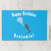 かわいいマッコウジ吹ェールの泡の漫画 ペーパーパッド (インサイチュ)