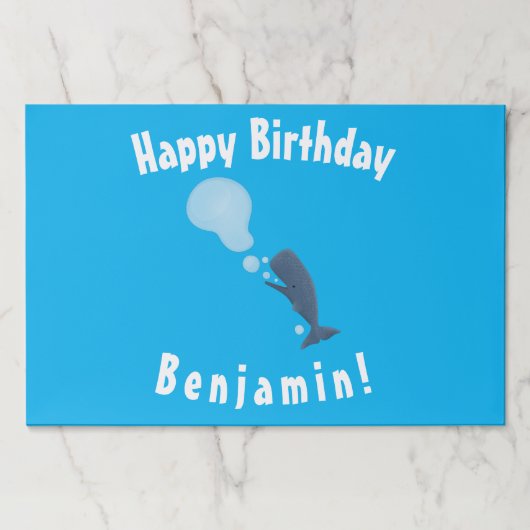 かわいいマッコウジ吹ェールの泡の漫画 ペーパーパッド (正面)