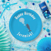 かわいいマッコウジ吹ェールの泡の漫画 ペーパープレート (パーティー)