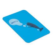 かわいいマッコウジ吹ェールの泡の漫画 マグネット (右側)