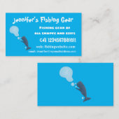 かわいいマッコウジ吹ェールの泡の漫画 名刺 (正面/裏面)