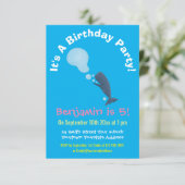 かわいいマッコウジ吹ェールの泡の漫画 招待状 (スタンド正面)