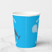 かわいいマッコウジ吹ェールの泡の漫画 紙コップ (右)